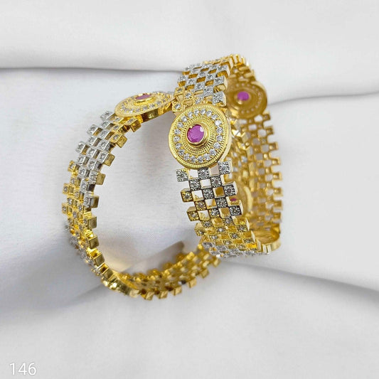 Alluring AD Designer Bangles - Shree Radhe Pearls