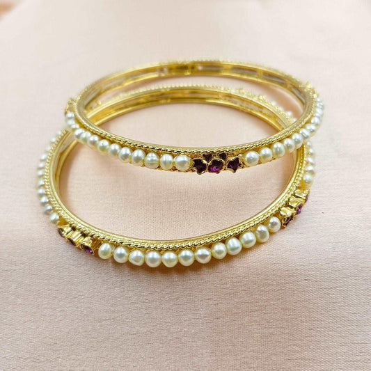 Appealing Designer Fresh Water Pearls Bangles - Shree Radhe Pearls