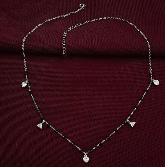 Attractive 92.5 Silver Mangalsutra - Shree Radhe Pearls