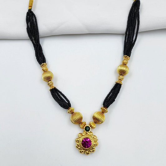 Attractive Designer Thushi Mangalsutra - Shree Radhe Pearls