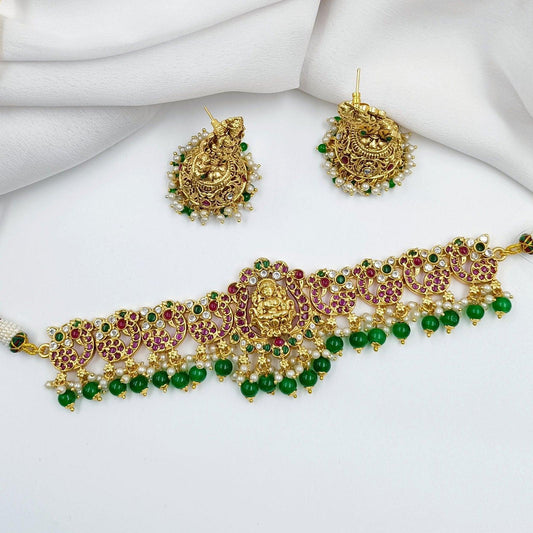 Beautiful Goddess Designer Choker Set - Shree Radhe Pearls