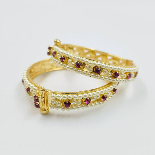 Blooming Trendy Designer Pearls Bangles - Shree Radhe Pearls