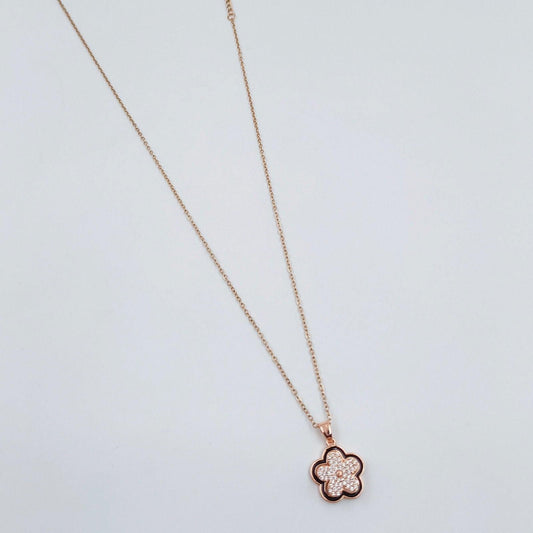 Blossom Floral Designer Chain Pendant Set - Shree Radhe Pearls