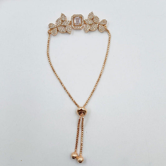 Butterfly Designer CZ Bracelet - Shree Radhe Pearls