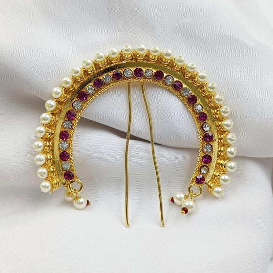 Charming Designer Hair Pin - Shree Radhe Pearls