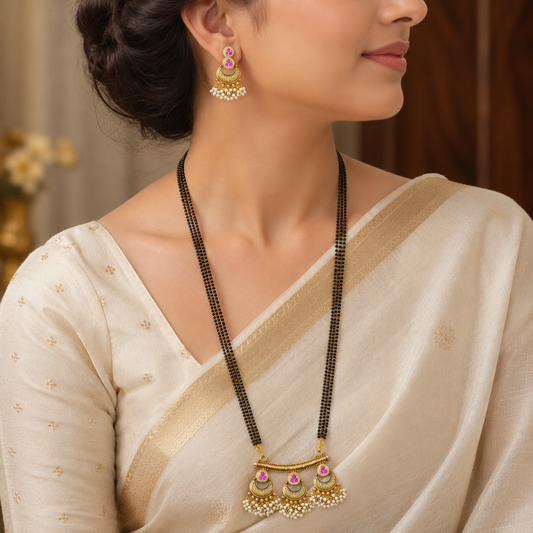 Blooming Designer Tredny rajwadi mangalsutra