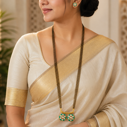 Charming Designer Trendy Rajwadi Mangalsutra