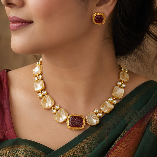 Classic Designer Mother Of Pearls Set