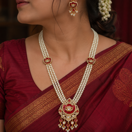 Dazzling Designer Fresh Water Pearls Ranihaar