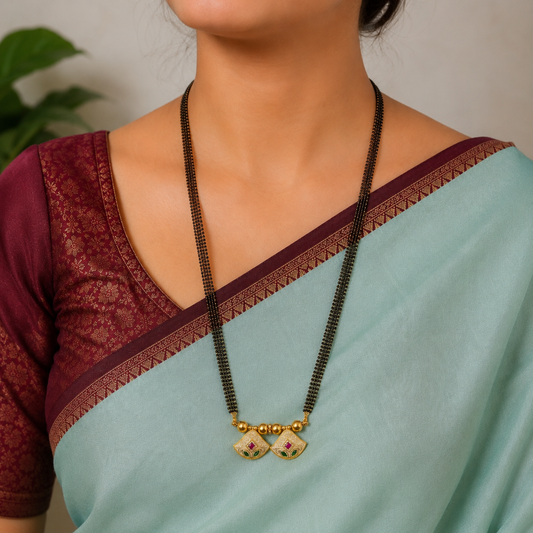 Appealing Designer Trendy Rajwadi Mangalsutra