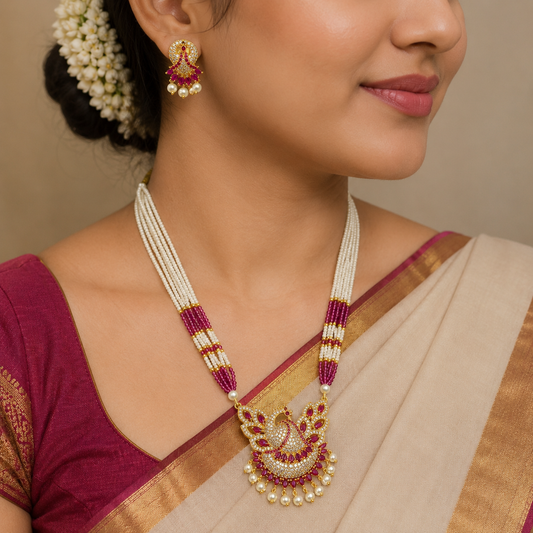 Decorous Peacock Designer Chida Tanmani