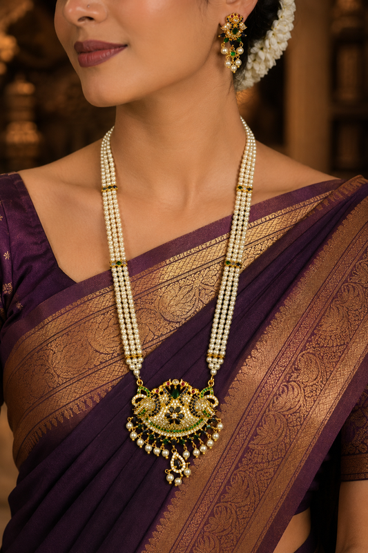 Elegant Designer Fancy Pearls Ranihaar