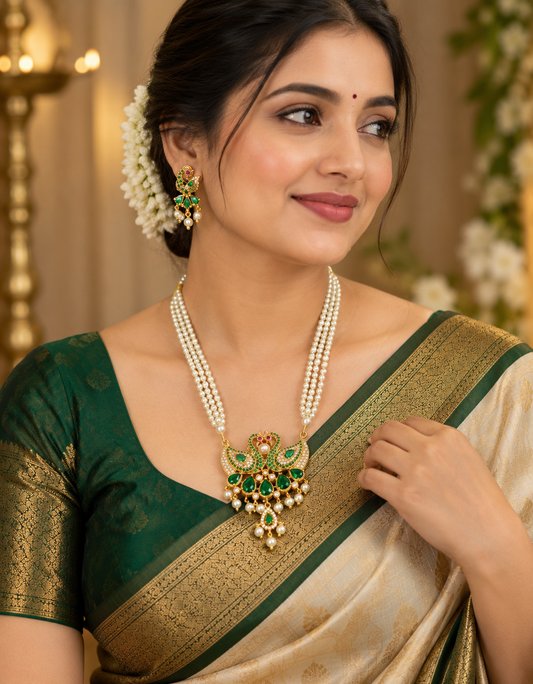Marvellous Peacoco Designer Fancy Tanmnai