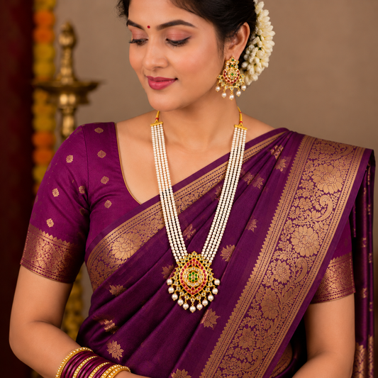 Appealing Designer Trendy Pearls Ranihaar