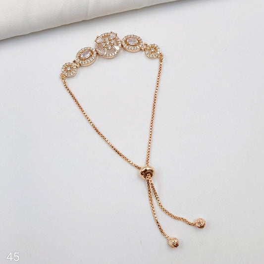 Classy CZ Designer Bracelet - Shree Radhe Pearls