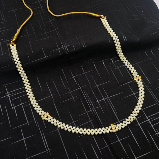 Delicate Designer Pearl Mekhala - Shree Radhe Pearls