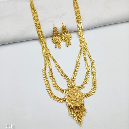 Elegant Designer Gold Plated Necklace - Shree Radhe Pearls