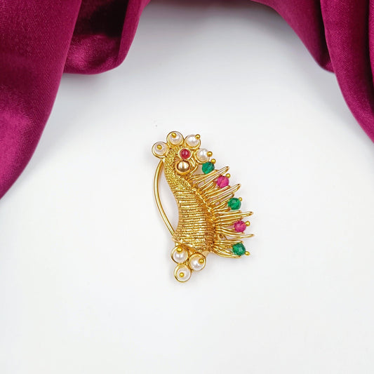 Trendy Peacock Designer Nath