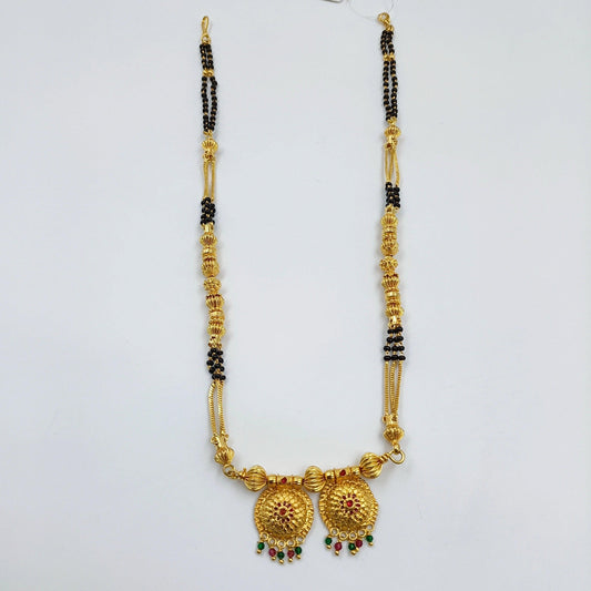 Trendy Damru Pattern Short mangalsutra