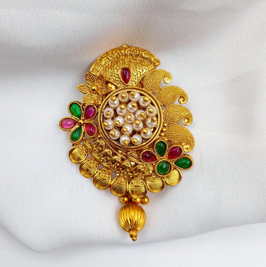 Precious Floret Designer Sari Pin