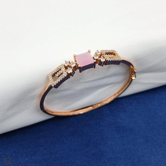 Radiant Designer Rose Finish Bracelet