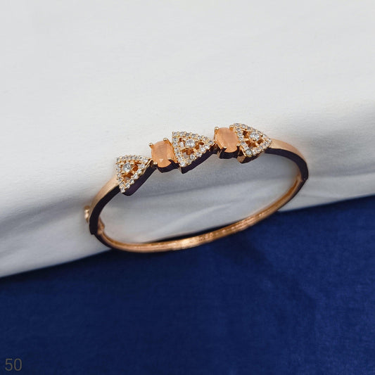 Gleaming Designer Cz Stone Studded Bracelet