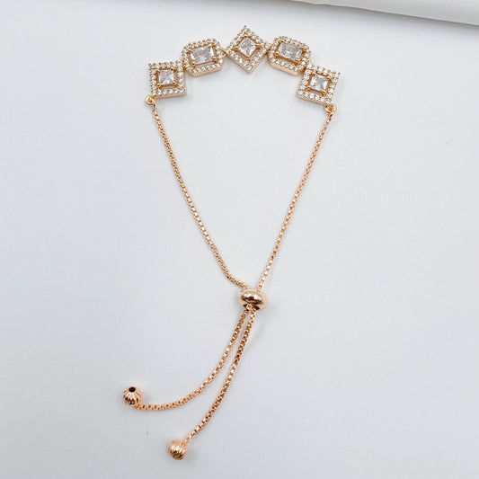 Multi Shaped Designer CZ Bracelet