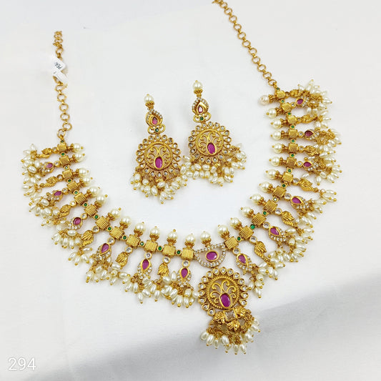 Round Shaped Designer Trendy Necklace Set