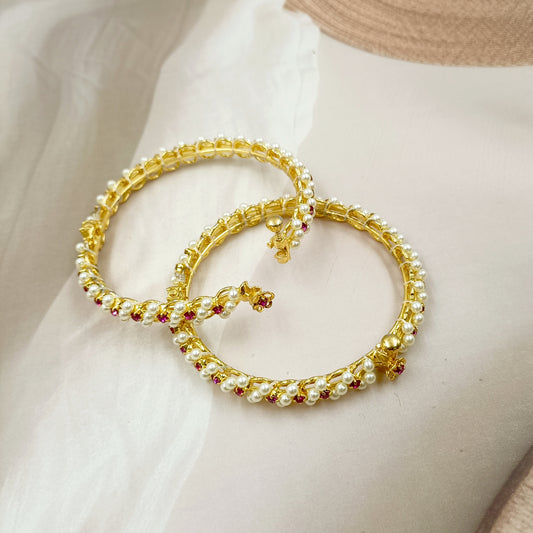 Classic Designer Traditional Pearls Bangles