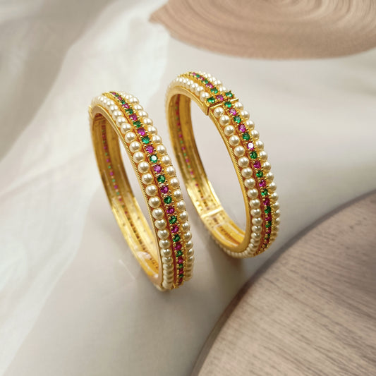 Enthrall Trendy Designer Pearls Bangles