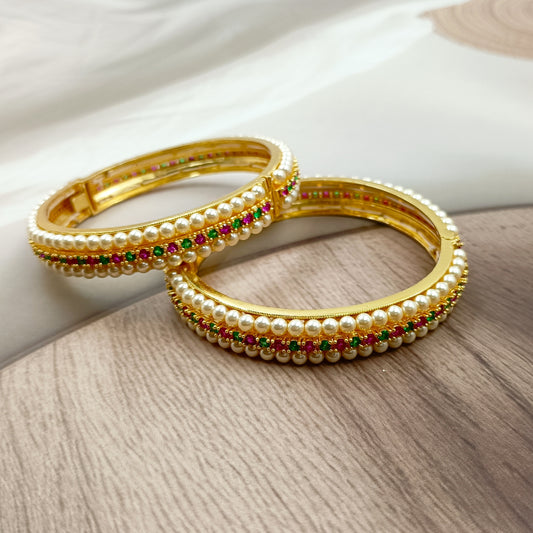 Enthrall Trendy Designer Pearls Bangles