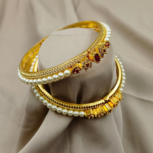 Glamorous Trendy Designer Pearl Bangles