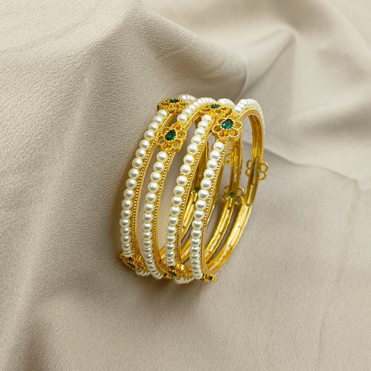 Elegant Trendy Designer Pearl Bangles