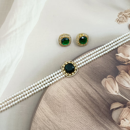 Blossom Designer Fresh Water Pearls Choker Set