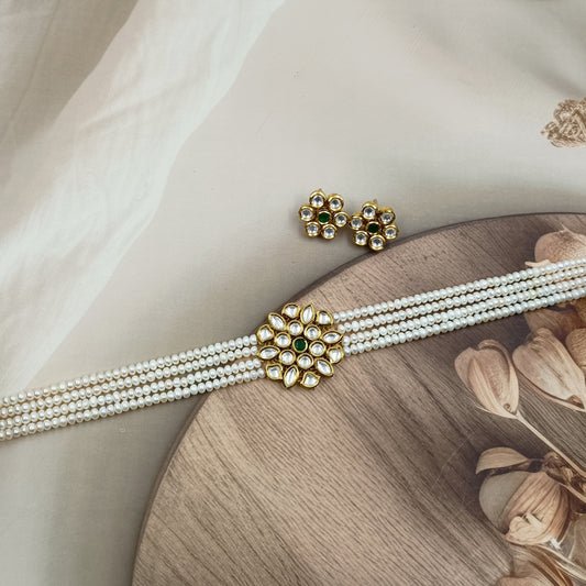 Classic Designer Fresh Water Pearls Choker Set