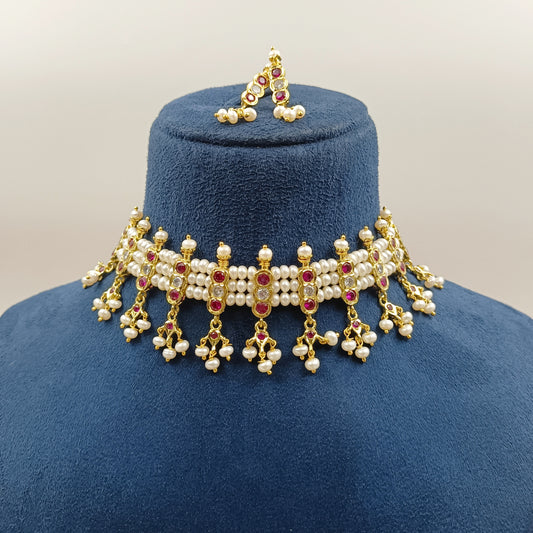 Divine Designer Fresh Water Pearls Chinchpeti