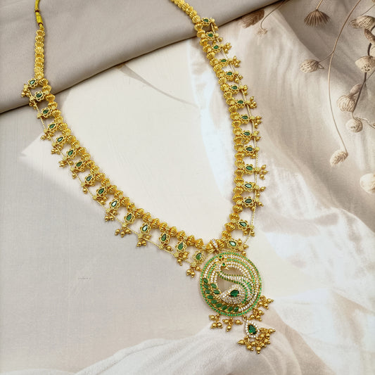 Captivating Peacock Designer Kolhapuri Saaj