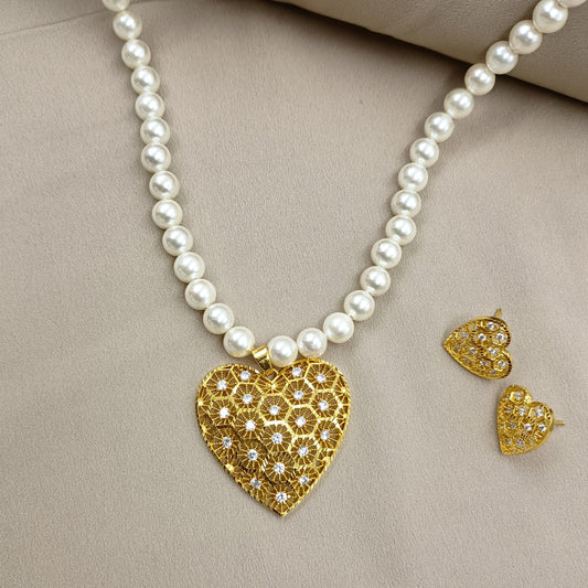 Divine Designer Single Line Pearl Set
