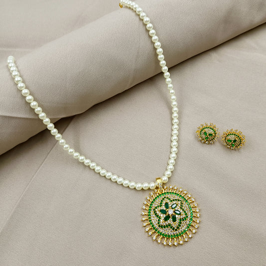 Dazzling Designer Single Line Pearl Set