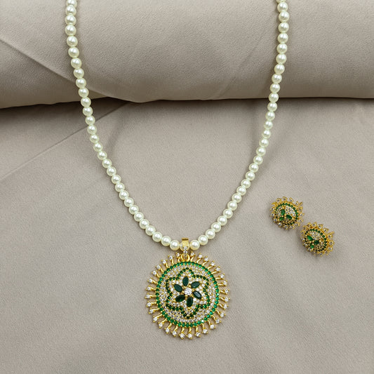 Dazzling Designer Single Line Pearl Set