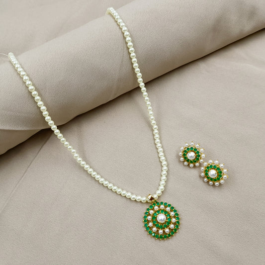 Decence Floret Designer Single Line Pearl Set