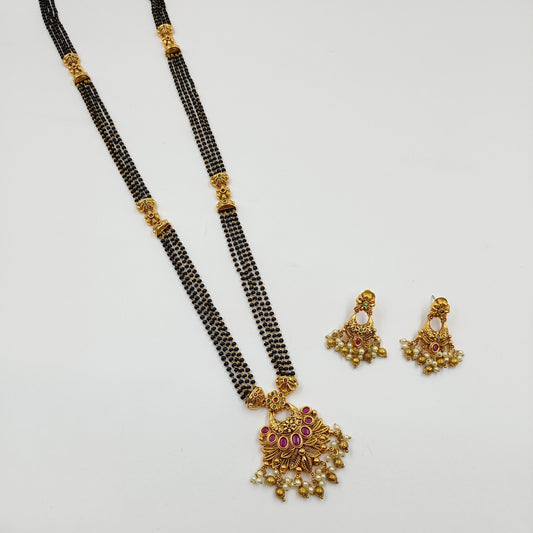 Dazzling Trendy Designer Temple Mangalsutra
