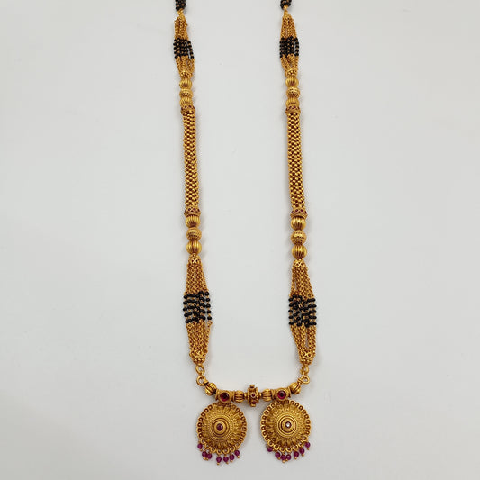 Luminous Trendy Designer Temple Mangalsutra