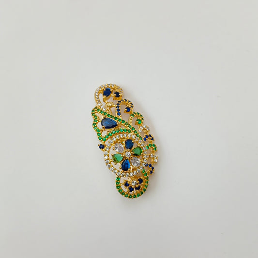 Alluring Floret Designer Sari Pin