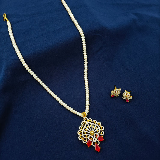 Ravishing Fresh Water Pearls Designer Necklace Set