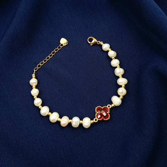 Blooming Designer Fresh Water Pearls Bracelet