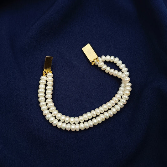 Brilliant Designer Fresh Water Pearls Bracelet