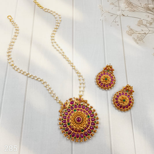Blooming Designer Temple Set