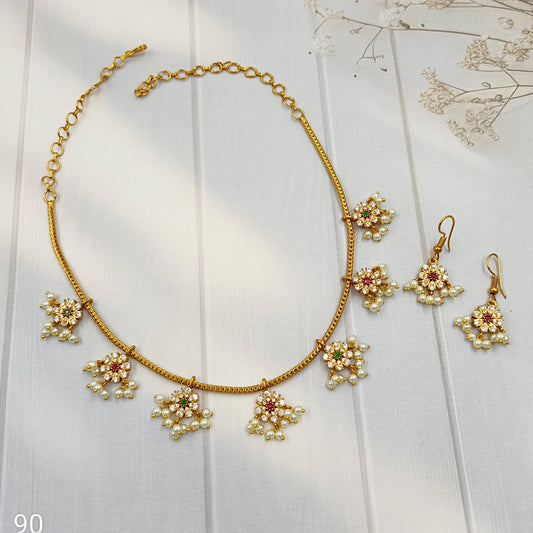 Pretty Designer Trendy AD Necklace Set