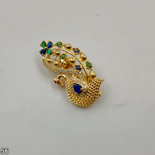 Elegant Peacock Design Saree Pin